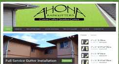 Desktop Screenshot of ahonagutters.com